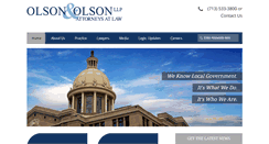Desktop Screenshot of olsonllp.com